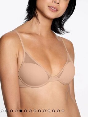 Pepper Classic All You Bra 38B Nude Mesh with Underwire